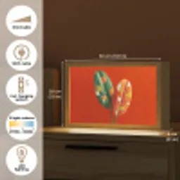 Bladeren - Ovaal - Mozaïek - Patroon Light Box met kabel (Tafellamp) klein -USP_EN