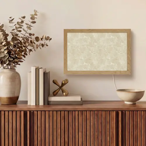 Lichtbeige - Marmer - Diffusie adering Light Box met kabel (Tafellamp) klein 924 -sfeer2