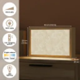 Lichtbeige - Marmer - Diffusie adering Light Box met kabel (Tafellamp) klein 924 -USP_EN