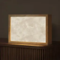 Lichtbeige - Marmer - Aders Light Box met kabel (Tafellamp) klein 924 -z3d_website
