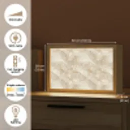 Lichtbeige - Onyx - Subtiel Light Box met kabel (Tafellamp) klein 924 -USP_EN