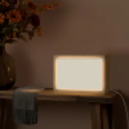 Lichtbeige - Terrazzo - Grijs Light Box met kabel (Tafellamp) klein 924 -sfeer4