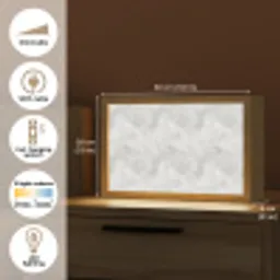Lichtgrijs - Ruw - Subtiel Light Box met kabel (Tafellamp) klein 924 -USP_EN