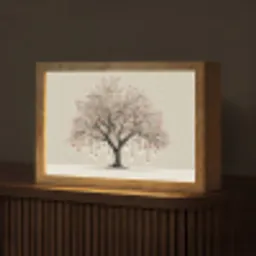 Lichtboom - Winter - Kerst - Meerkleurig Light Box met kabel (Tafellamp) klein -z3d_website