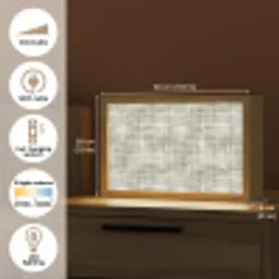 Linnen - Patroon - Groen Light Box met kabel (Tafellamp) klein 924 -USP_EN