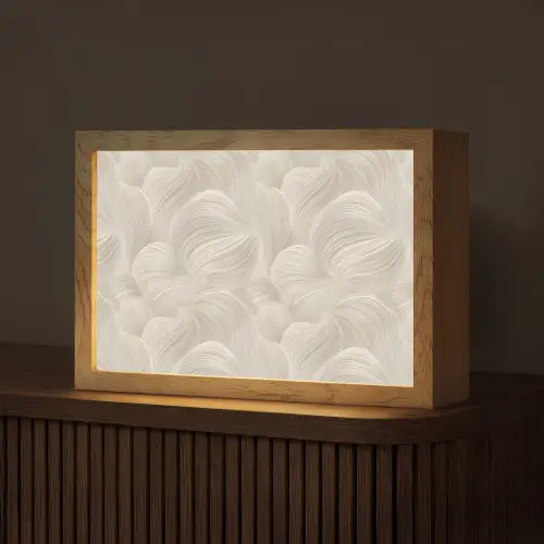 Lijnen - Waaier - Beige Light Box met kabel (Tafellamp) klein 924 -z3d_website