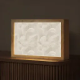 Lijnen - Waaier - Beige Light Box met kabel (Tafellamp) klein 924 -z3d_website