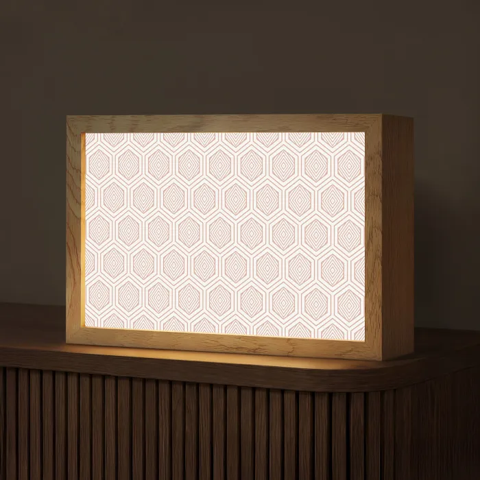 Lijnen - Patroon - Symmetrisch Light Box met kabel (Tafellamp) klein 924 -z3d_website