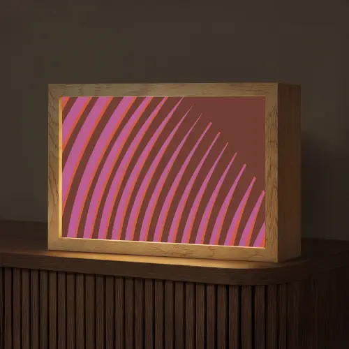 Lijnen - Rood - Beweging Light Box met kabel (Tafellamp) klein -z3d_website