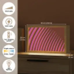 Lijnen - Rood - Beweging Light Box met kabel (Tafellamp) klein -USP_EN