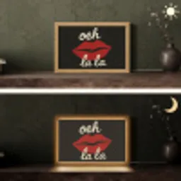 Lip - Rood - Quote Light Box met kabel (Tafellamp) klein -sfeer3