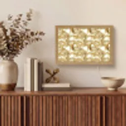Vloeibaar - Druppels - Goud Light Box met kabel (Tafellamp) klein 924 -sfeer2