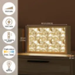 Vloeibaar - Druppels - Goud Light Box met kabel (Tafellamp) klein 924 -USP_EN