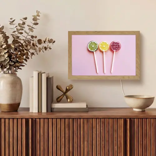 Lolly - Snoep - Citrus Light Box met kabel (Tafellamp) klein -sfeer2
