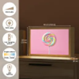 Lolly - Roze - Snoep - Zoet Light Box met kabel (Tafellamp) klein -USP_EN