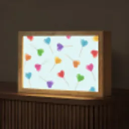 Lolly - Regenboog - Snoep Light Box met kabel (Tafellamp) klein -z3d_website