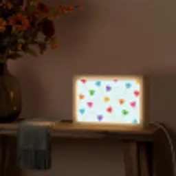 Lolly - Regenboog - Snoep Light Box met kabel (Tafellamp) klein -sfeer4