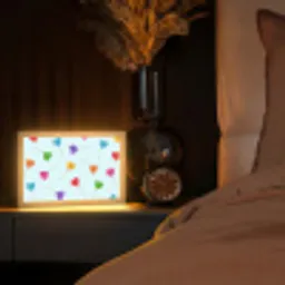 Lolly - Regenboog - Snoep Light Box met kabel (Tafellamp) klein -sfeer1