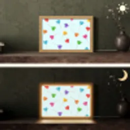 Lolly - Regenboog - Snoep Light Box met kabel (Tafellamp) klein -sfeer3