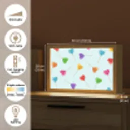 Lolly - Regenboog - Snoep Light Box met kabel (Tafellamp) klein -USP_EN