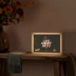 Liefde - Modern - Bloemen Light Box met kabel (Tafellamp) klein -sfeer4