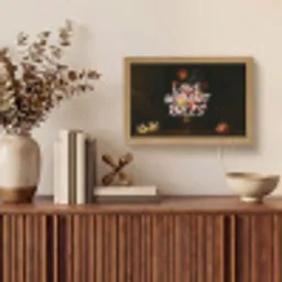 Liefde - Modern - Bloemen Light Box met kabel (Tafellamp) klein -sfeer2
