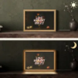 Liefde - Modern - Bloemen Light Box met kabel (Tafellamp) klein -sfeer3