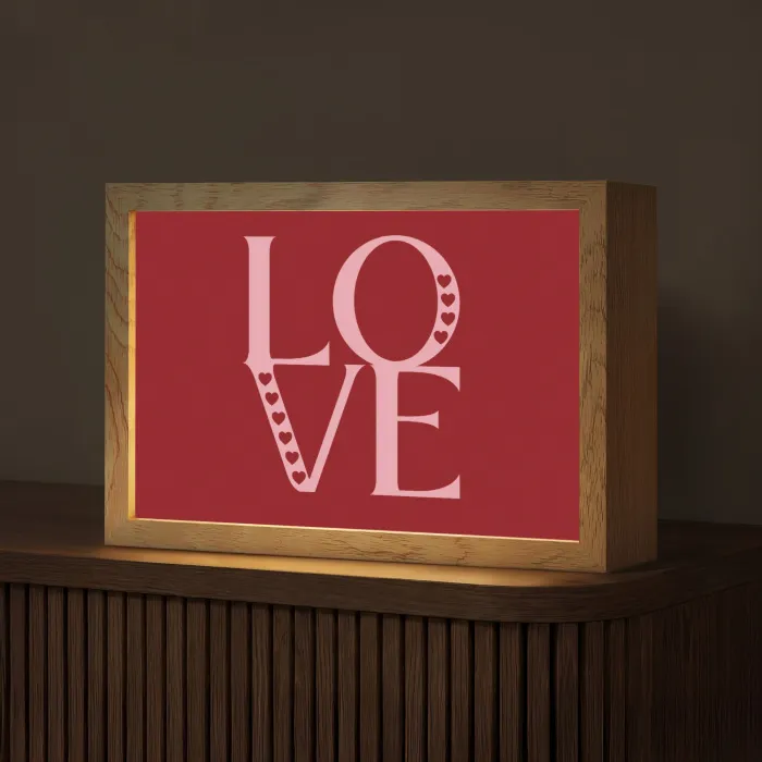 Love - Rood - Hatjes Light Box met kabel (Tafellamp) klein -z3d_website