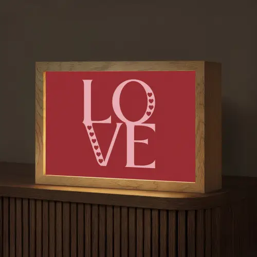 Love - Rood - Hatjes Light Box met kabel (Tafellamp) klein -z3d_website