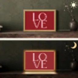 Love - Rood - Hatjes Light Box met kabel (Tafellamp) klein -sfeer3