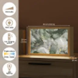 Luxe - Marmer - Groen Light Box met kabel (Tafellamp) klein -USP_EN