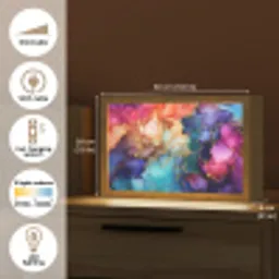 Marmer - Kleurrijk - Kleuren - Abstract Light Box met kabel (Tafellamp) klein -USP_EN