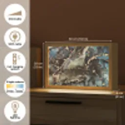 Marmer - Goud - Groen Light Box met kabel (Tafellamp) klein -USP_EN