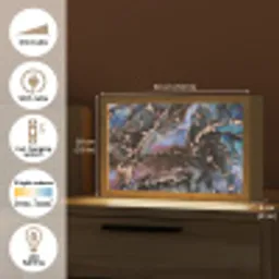 Marmer - Goud - Rosé Light Box met kabel (Tafellamp) klein -USP_EN
