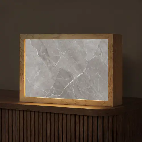 Marmer - Grijs Light Box met kabel (Tafellamp) klein -z3d_website