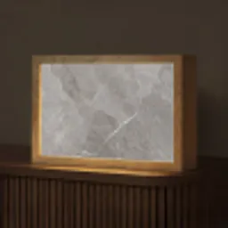 Marmer - Grijs Light Box met kabel (Tafellamp) klein -z3d_website
