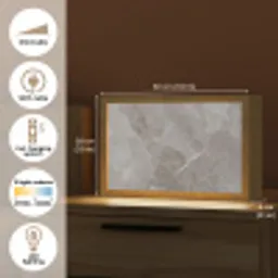 Marmer - Grijs Light Box met kabel (Tafellamp) klein -USP_EN