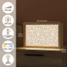 Minimalistisch - Patroon - Terracotta Light Box met kabel (Tafellamp) klein 924 -USP_EN