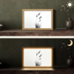 Minimalistisch - Stelen - Wit Light Box met kabel (Tafellamp) klein -sfeer3