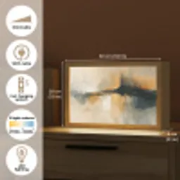 Modern - Abstract - Goud - Zwart Light Box met kabel (Tafellamp) klein -USP_EN