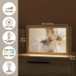 Modern - Bruin - Abstract - Beige Light Box met kabel (Tafellamp) klein -USP_EN