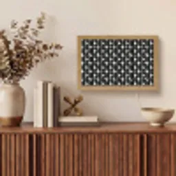 Modern - Geometrisch - Zwart Light Box met kabel (Tafellamp) klein 924 -sfeer2
