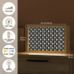 Modern - Geometrisch - Zwart Light Box met kabel (Tafellamp) klein 924 -USP_EN