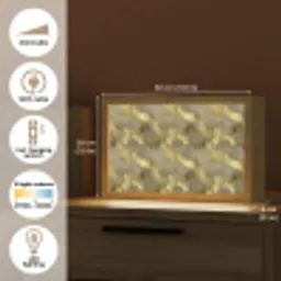 Modern - Geometrisch - Goud Light Box met kabel (Tafellamp) klein 924 -USP_EN