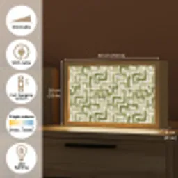 Modern - Grafisch - Groen Light Box met kabel (Tafellamp) klein 924 -USP_EN
