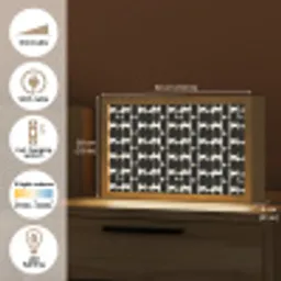 Modern - Patroon - Zwart Light Box met kabel (Tafellamp) klein 924 -USP_EN