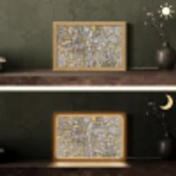 Mondriaan - Kunst - Oude meesters - Tableau I Light Box met kabel (Tafellamp) klein -sfeer3