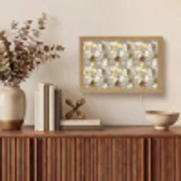 Mozaïek - Marmer - Goud Light Box met kabel (Tafellamp) klein 924 -sfeer2