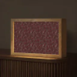Mozaïek - Tegel - Bordeauxrood Light Box met kabel (Tafellamp) klein 924 -z3d_website