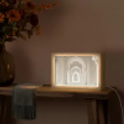 Moskee - Architectuur - Ramadan - Islamitische Light Box met kabel (Tafellamp) klein -sfeer4